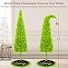 6FT Grinchs Christmas Tree with Flexible Branches - Whimsical Design Perfect for Yard, Includes Sturdy Stand for Outdoor & Indoor Use