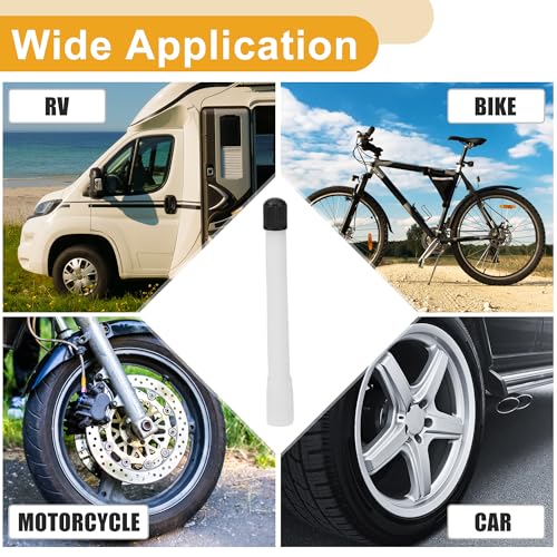 Image of 10pcs 95mm Tire Valve Extension Universal Plastic 180 Degree Tyre Valve Inflation Adapter for Car Motorcycle RV Truck Bike