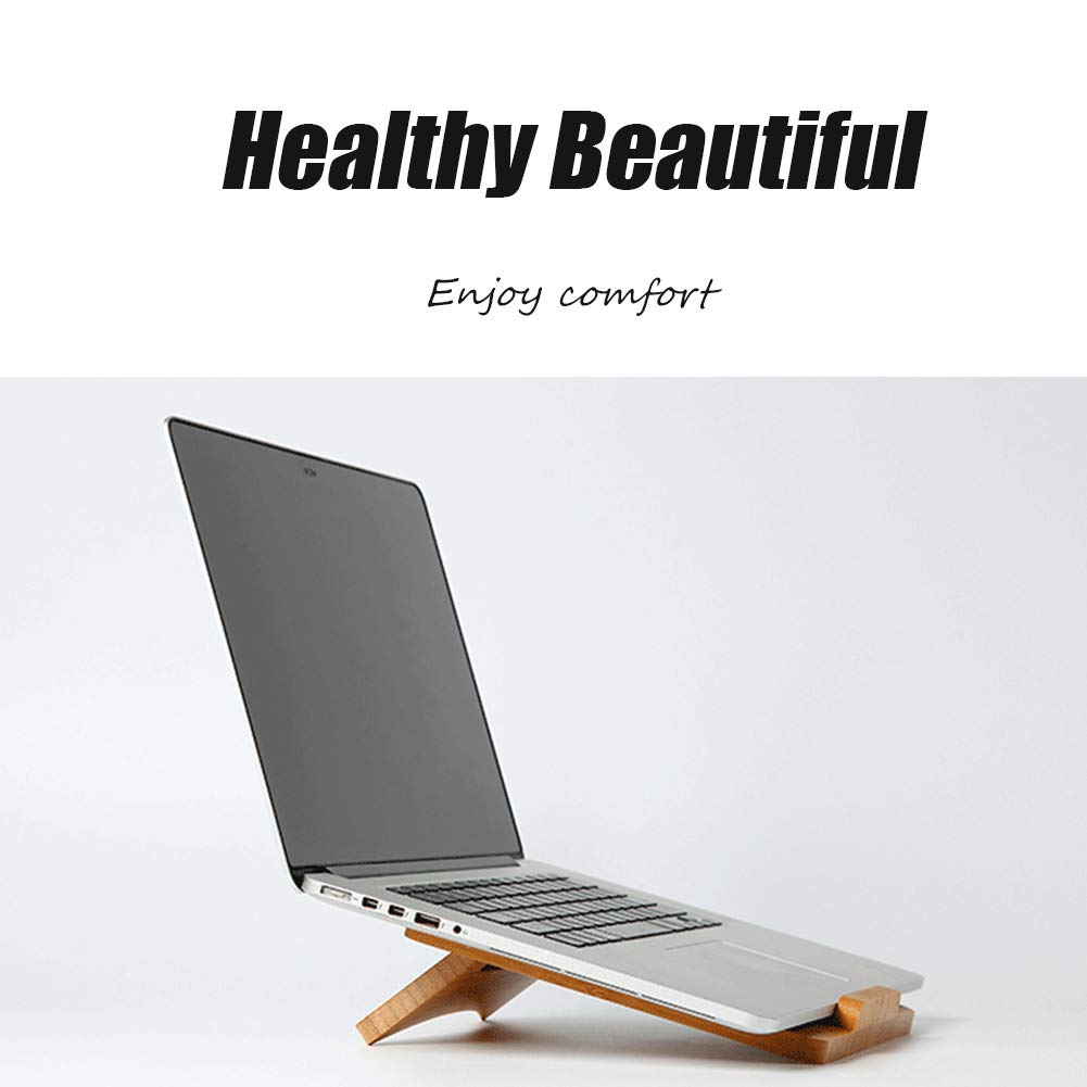 Amazon.co.jp: ポータブル ノートパソコンスタンド ライザー,竹 PC