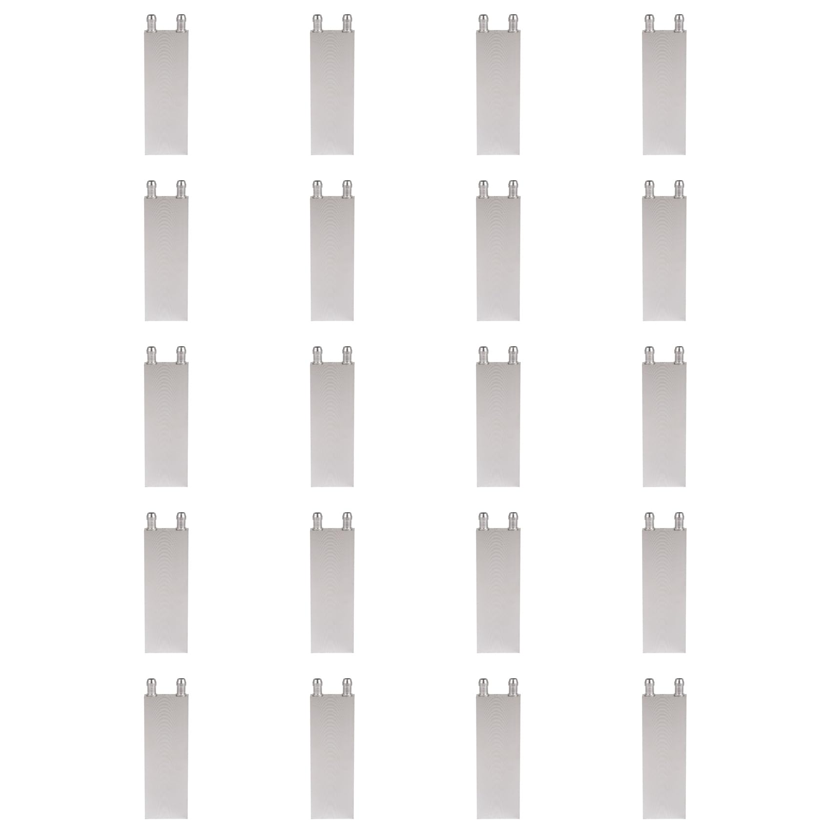 20X Radiador de CPU de Aleación de Aluminio 40X120Mm Bloque de Enfriamiento de Agua Enfriador de Agua Disipador de para Pc Computadora Portátil