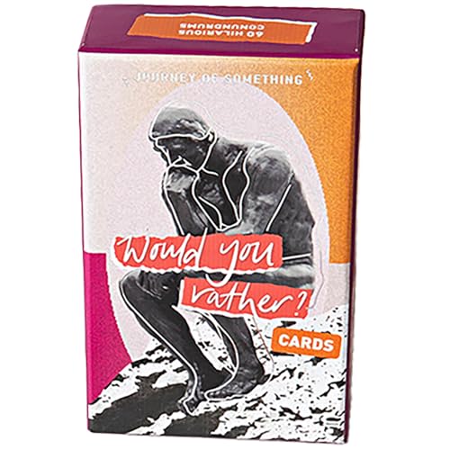 Journey of Something: Would You Rather Cards - Classic Party Game PG Rated Thought-Provoking Questions 60 Hilarious Conundrums Conversation Starter