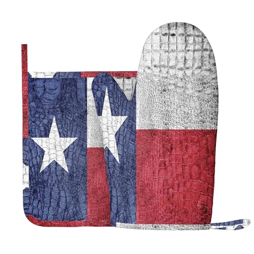 Texas Flag,Oven Mitts and Pot Holders Sets,Texas Flag