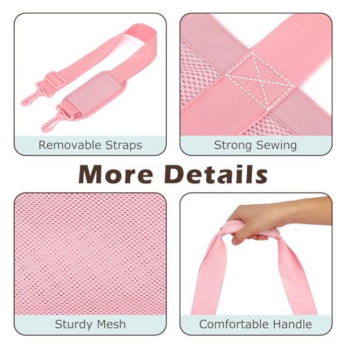 Image of Fammart Mesh Beach Bag for Women, Large Beach Toy Pool Bag with Zipper Pocket, SandProof Cruise Essentials 2026 Family Travel