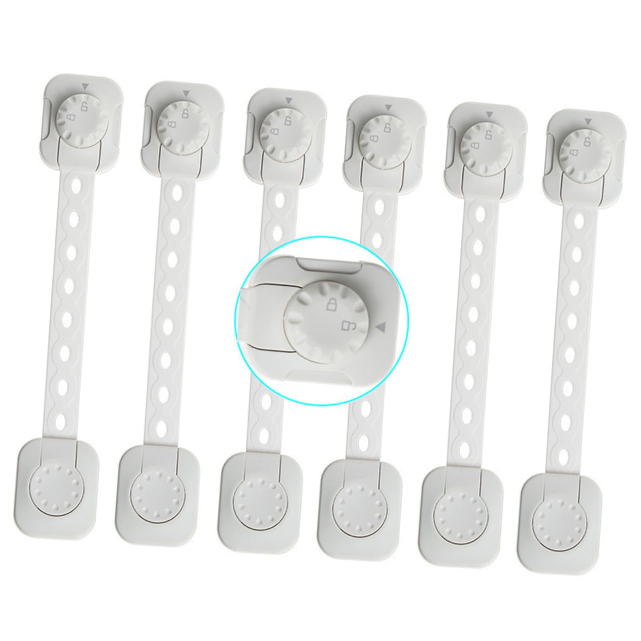 Hohopeti 12 Pièces Serrure De Protection Pour Bébé Serrures D'Armoire Pour Enfants Serrures De Sécurité Pour Enfants Tiroir Serrure De Sécurité Pour Réfrigérateur Loquets De Sécurité Pour