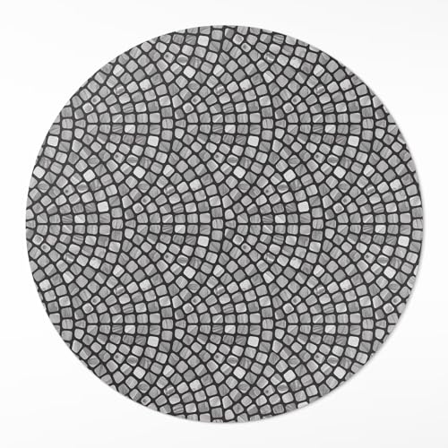 Tapis PVC cuisine rond ø100 cm entretien facile pour chambre et salon - 2
