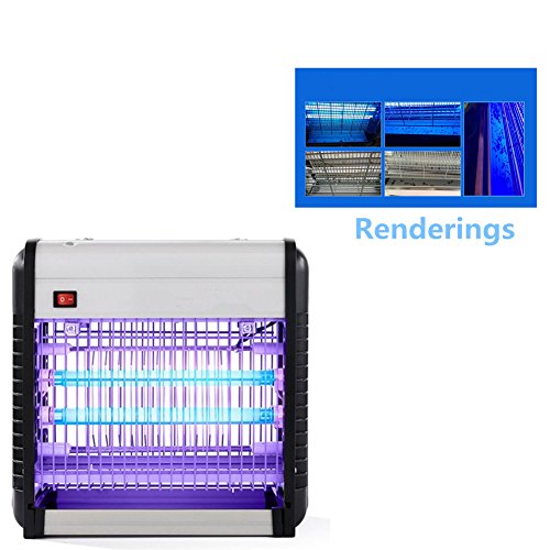 xagoo® exterminador de insectos con LED UV para moscas, mosquitos, moucherons, 30W