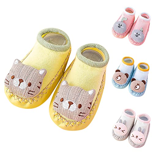 Summer and Autumn Comfortable Infant Toddler Shoes Cute Cartoon Rabbit Cat Tennis Shoes for Toddler Boys (Pink, 12-18 Months)3