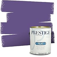 Vista 27 de PRESTIGE Pinturas de pintura interior e imprimación en uno, 1 galón, plano, combinación comparable de Sherwin Williams* Kimono Violet*