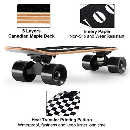 Image of KO-ON Skateboard Complete Skateboards 22 Inch Mini Cruiser Skateboards for Beginners Kids Boys and Girls