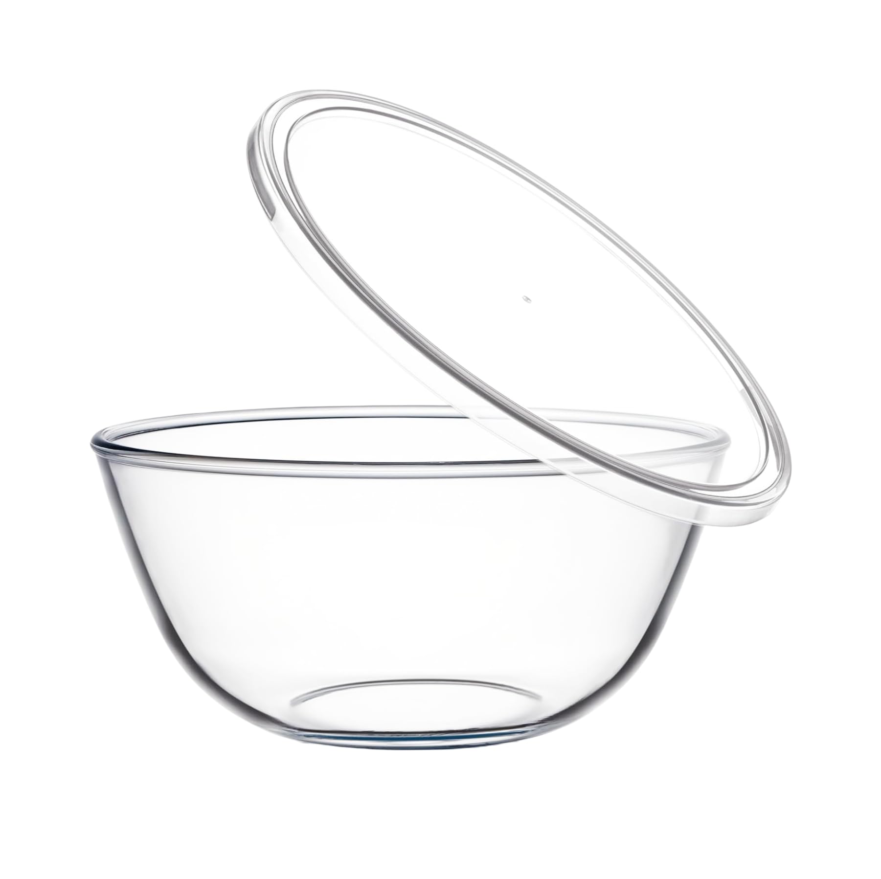 CGNWEEPS 4.7 Quart Large Glass Mixing Bowl