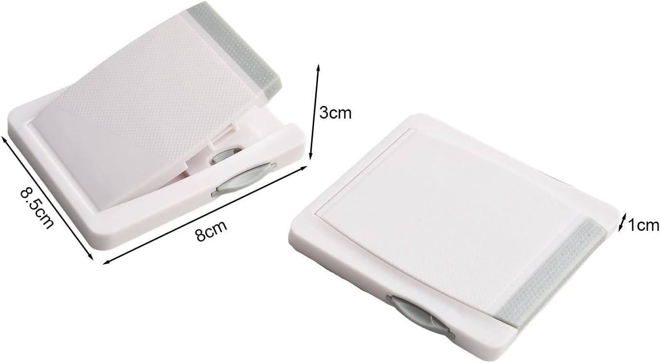 2-Pack Sliding Glass Door Child Safety Locks – ABS for Window Security Stoppers with -Activated Button, No-Drill Installation, Compatible with Standard Sliding Doors & (Grey)