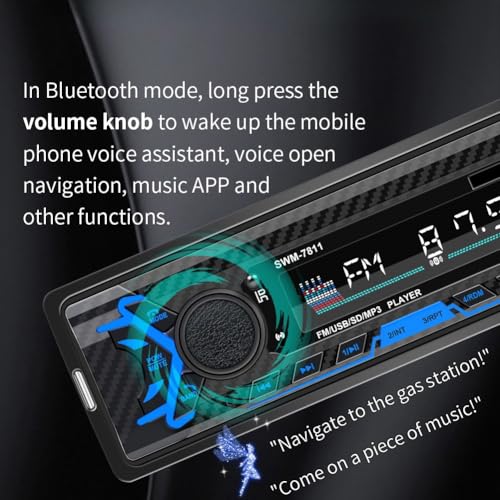 Radio para Carro 7" Bluetooth USB AUX FM miniatura 2