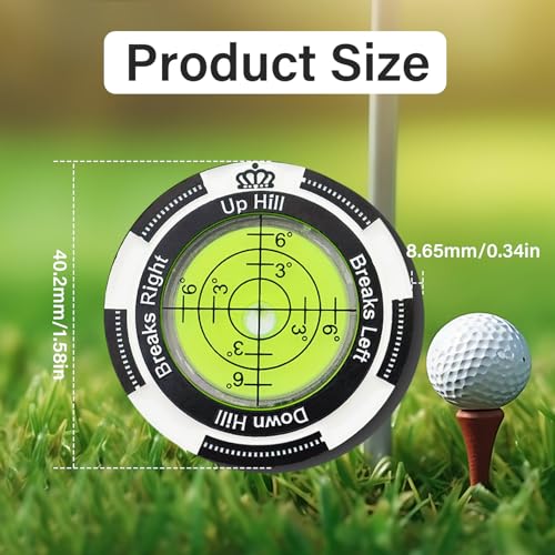 Golf Ball-Marker Mit Wasserwaage - Präzisions Lesegerät Für Putting