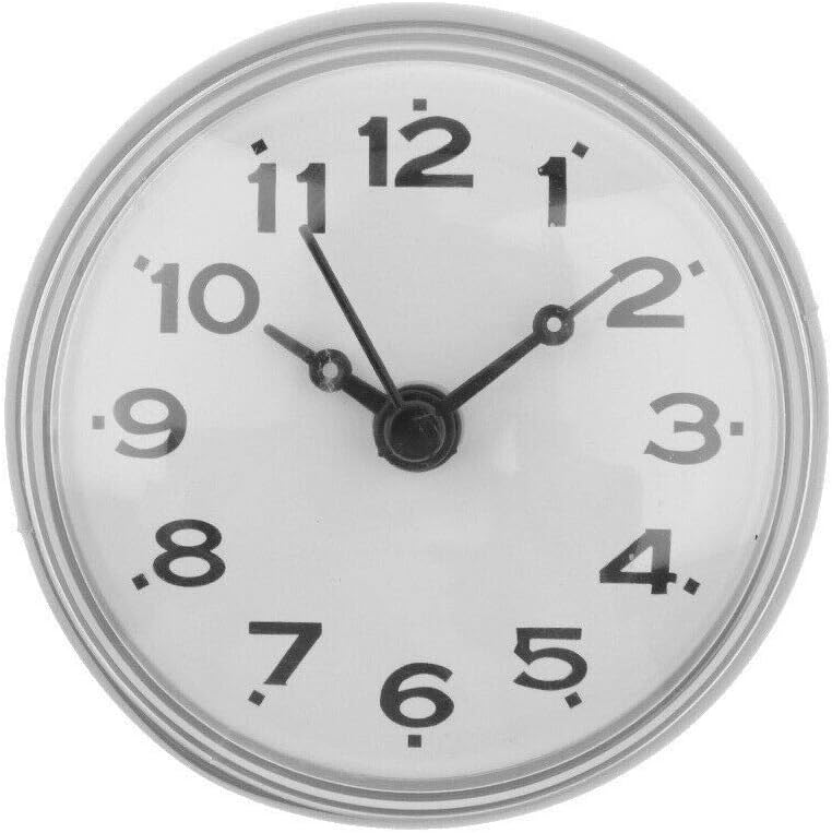 Home Decor 2pieces Shower Bathroom Kitchen Wall Clock Moistureproof Waterproof Gift