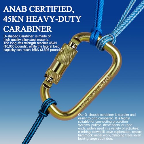 Mosquetón 45KN Twist Lock de alta resistencia para cargas 7