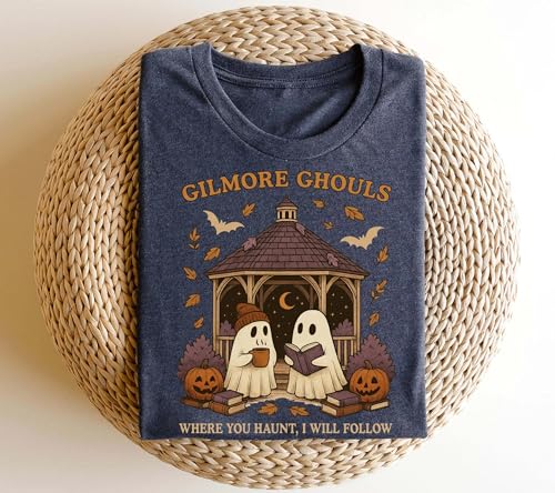 Gilmore Ghouls Shirt Cute Ghost Halloween Tee Spooky Fall Graphic T Shirt Multicolor4