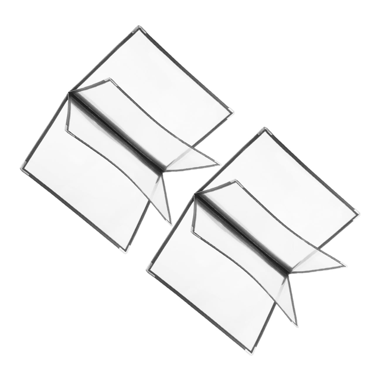 OSOLADY 2pcs Recipe Folder Vinyl Menu Sleeves Menu Binder for Home Menu Book Cover Menu Protectors Restaurant Menu Covers Holder Restaurant Menu Covers Menu Jackets Menu Holder Black PVC