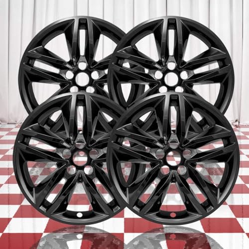 Brighter Design Set of 4 Black 5 Double Spoke 18"
