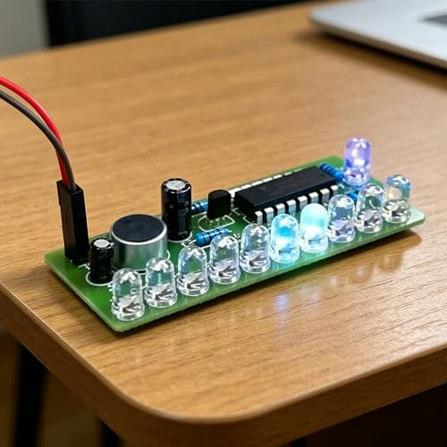 ISolderStore Colorful 10 LEDs Soldering Practice Board Electronic DIY Kits CD4017 Soldering Practice Kit for Teens Kids Adults - Image 3