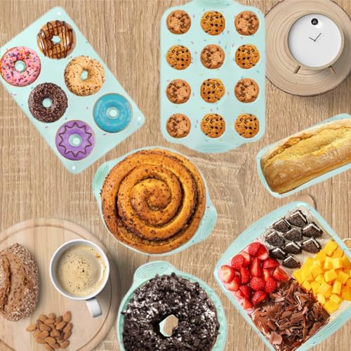 6pcs Nonstick Silicone Bakeware Sets with Baking Pan - Image 7