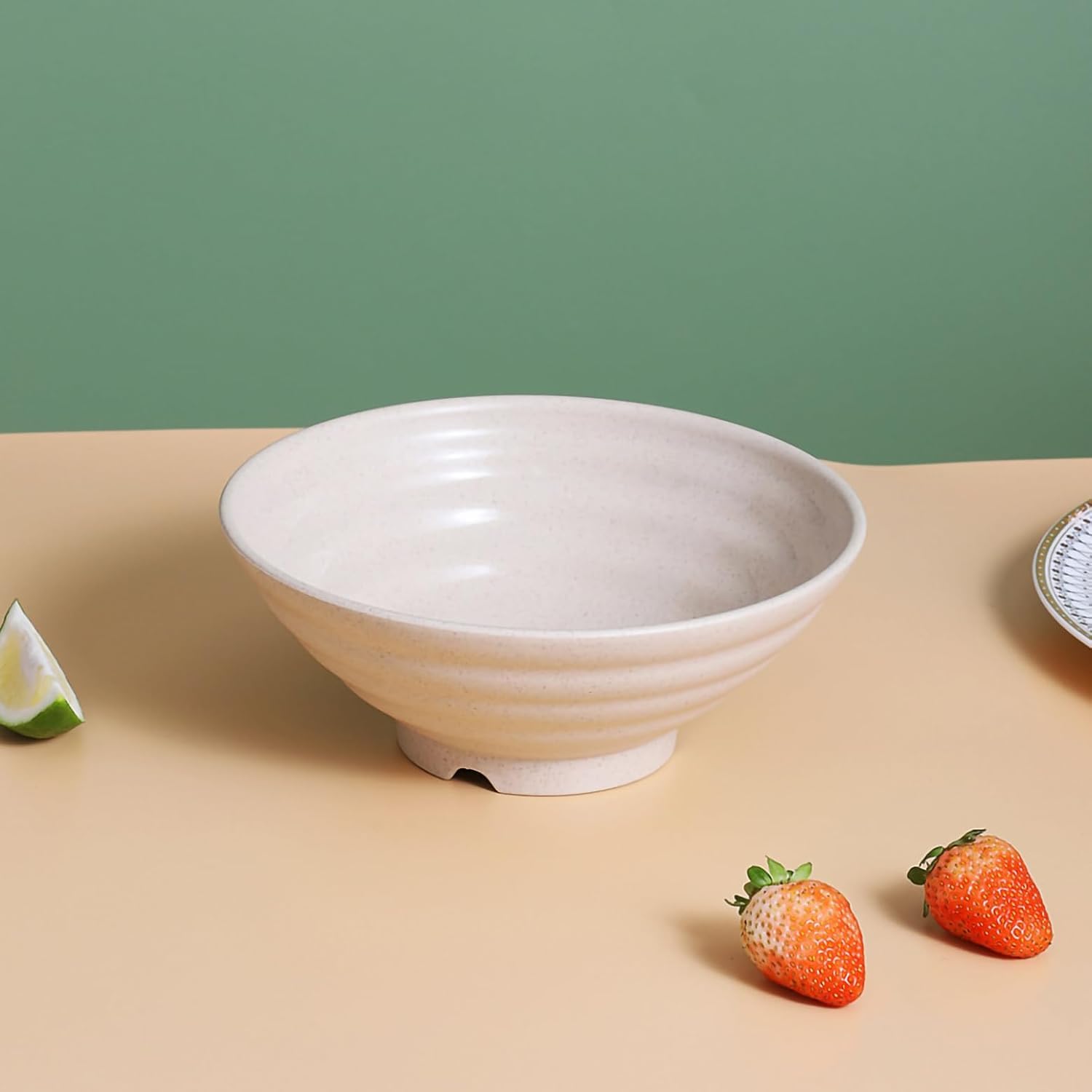 Wheat Straw Salad Bowls - Durable, Stackable & Eco-Friendly -8 Wheat Straw Salad Bowls - Durable, Stackable & Eco-Friendly -8