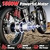 Tomofree 1500W Folding Electric Bike, 30+MPH, 48V 20AH Large Removable Battery E Bike, 40 Miles Max Range, 16" Fat Tire EBike for Adults, 3-Speed Electric Bicycles with Full Suspension #2