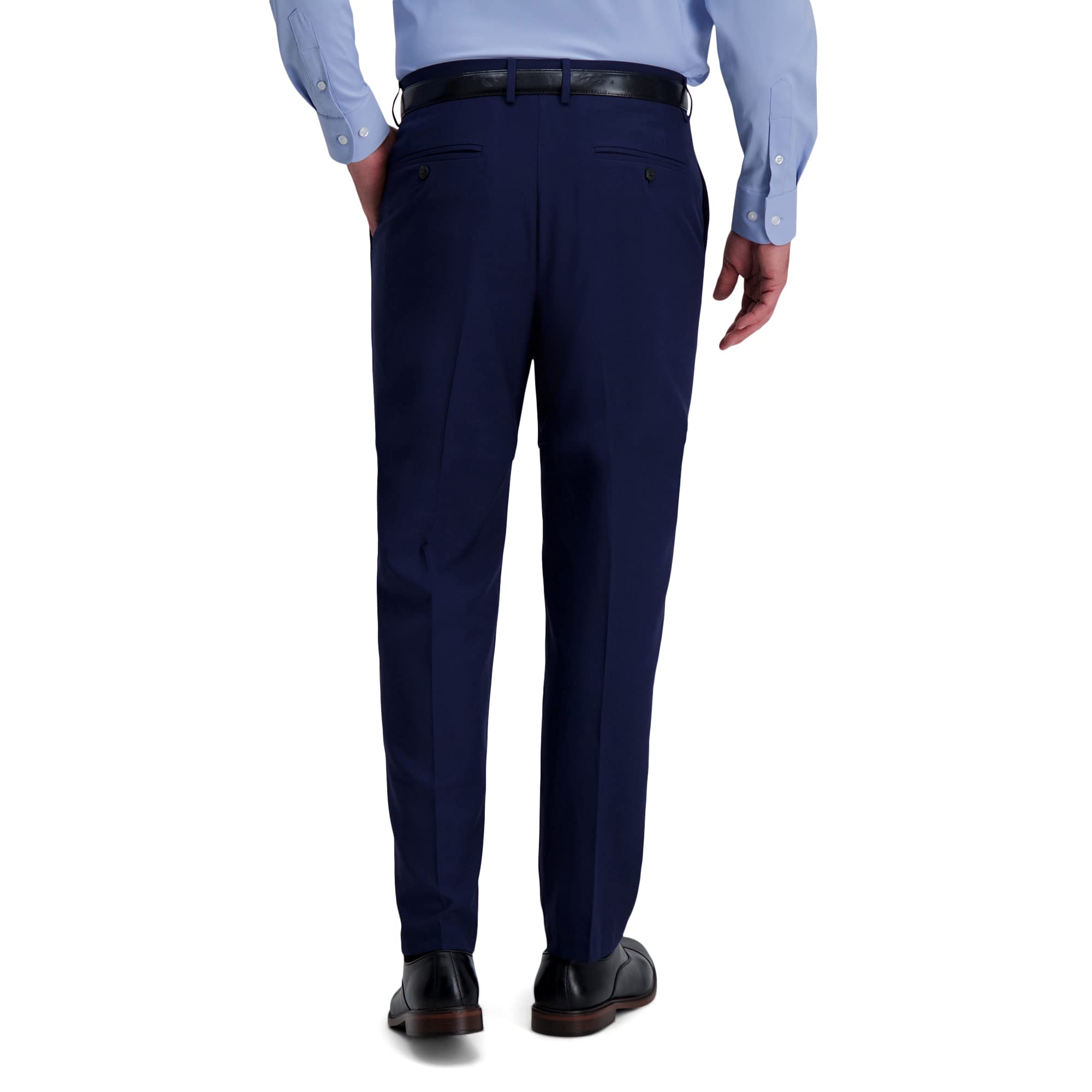 Haggar Męski Smart Wash Premium Stretch Classic Fit Regularny i Duży i Wysoki Garnitur Oddzielne (Spodnie i Kurtki), Północ, 38W / 30L