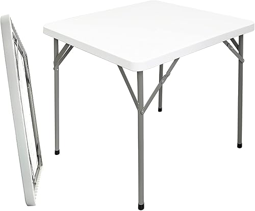 Mesa plegable cuadrada de plástico de 34 pulgadas rompecabezas para interiores y exteriores mesa de comedor para picnic fiesta campamento barbacoa disponible en Yaxa Guatemala