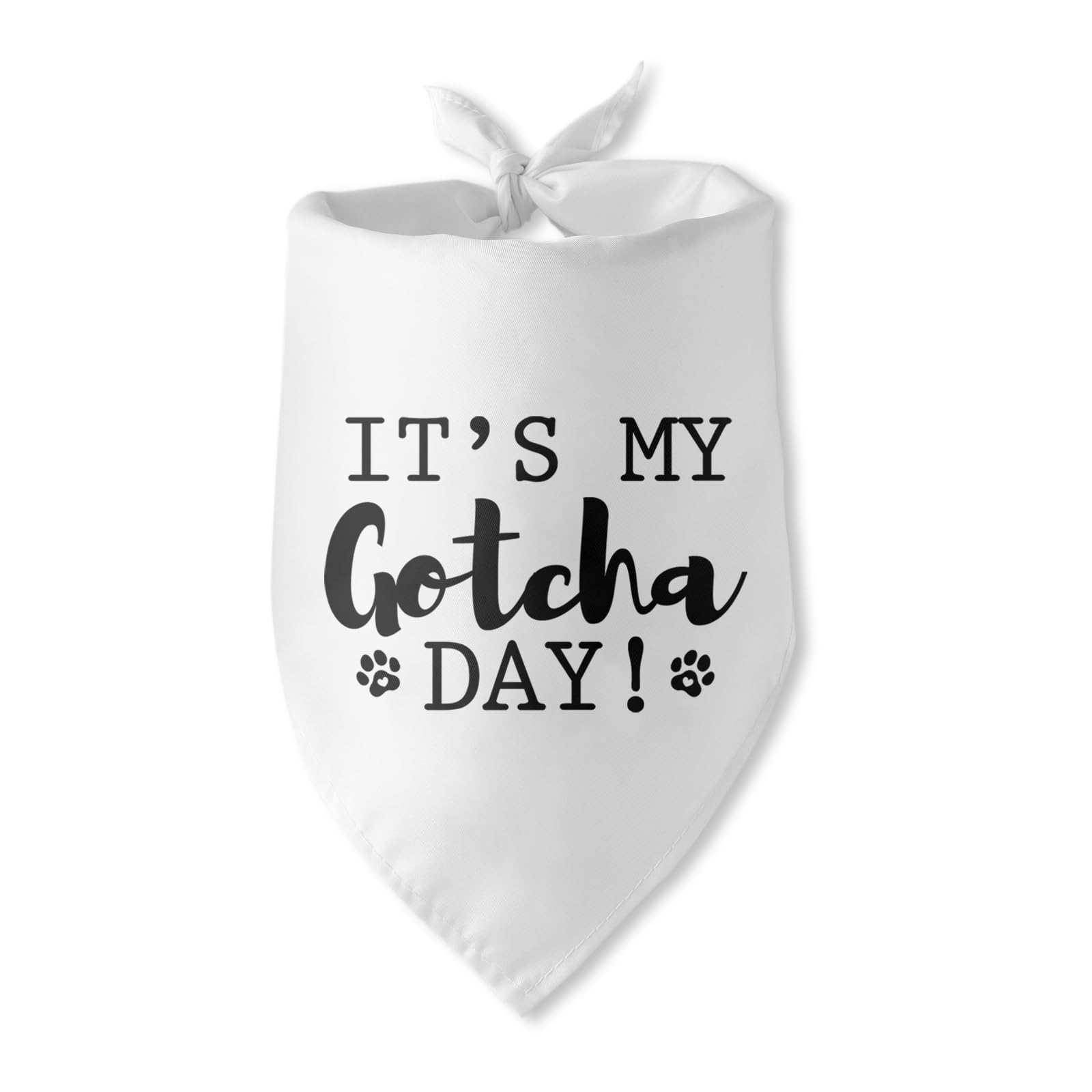 It’s My Gotcha Day Dog Bandana Dog Gotcha Day Adoption Day Dog Bandana for Dogs Funny Pet Puppy Bandana Photo Prop Pet Scarf Accessories for Pet Dog Lovers Gifts