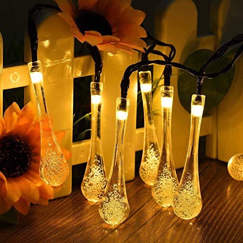 Image of Xenith 14 LED Crystal Bubble Waterdrop Fairy String Lights for Diwali Christmas Xmas Tree New Year Party Birthday Wedding Garden Indoor Outdoor Decoration Light (Warm White, 3.5 Meter)