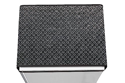 Image of Stylista Refridgerator top Cover Suitable for Samsung RR20A181BU8 /HL, 192 Liter Fridge, Dimension (WXD) 65x111 CM, Symmetric Pattern Grey White