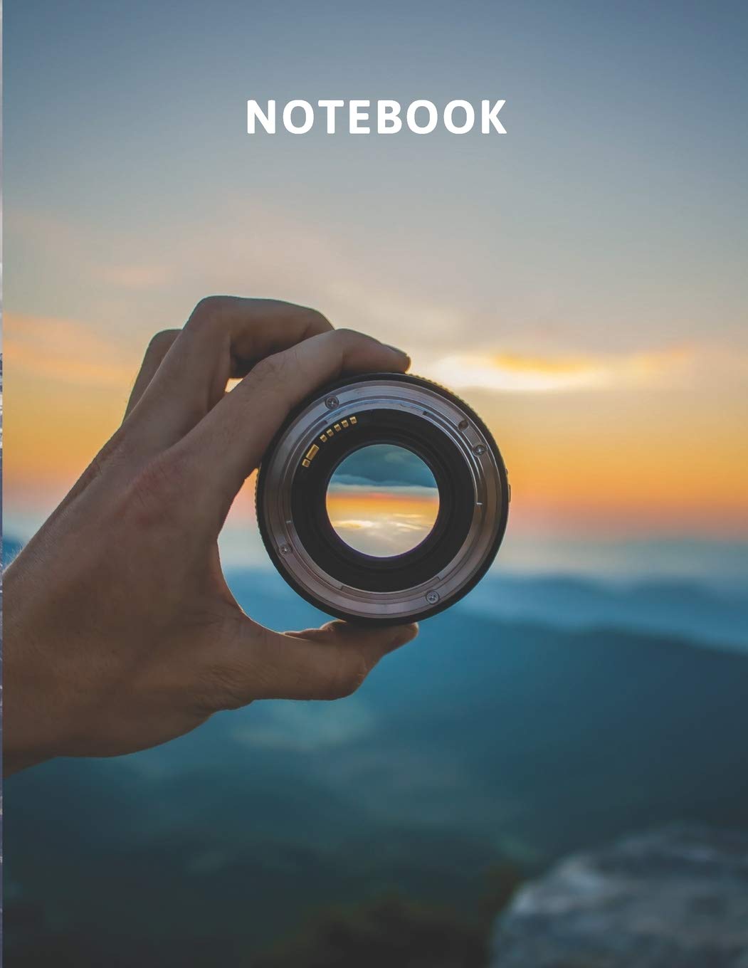 Notebook: Photography Themed Journal - 120 Pages of Lined Paper - 8.5 x 11 inches