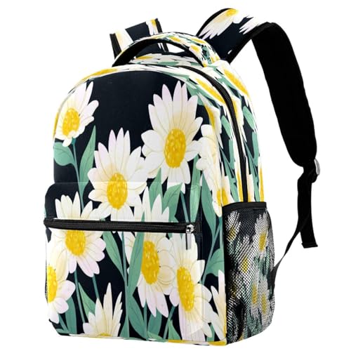 Sac à dos d'école marguerites pour aller en cours ou s'évader le week-end