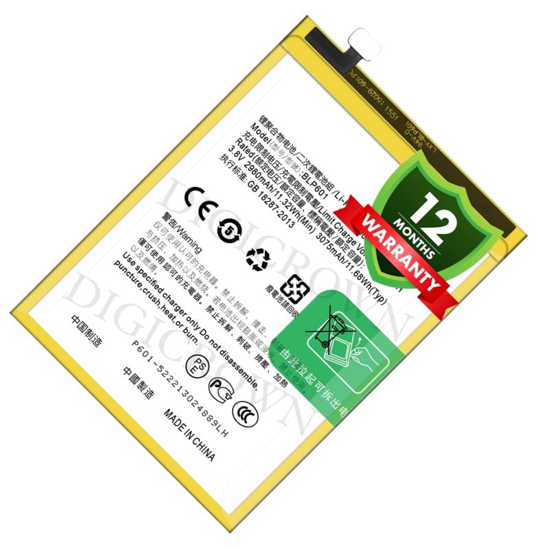 Image of Original BLP601 Battery Compatible for Oppo A53 (2015) | A59 (2016) | Oppo F1s (A1601) - (3075mAh) - 1 Year Warranty DF7
