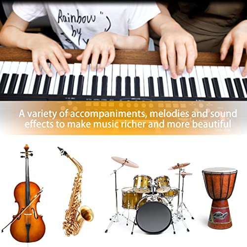 Uiotyo 61 Keys Piano Keyboard, Keyboard Piano For Beginners, Portable Piano Keyboard With Built-In Dual Speakers And Microphone Keyboard Piano Teaching Gift For Beginners #TOP6