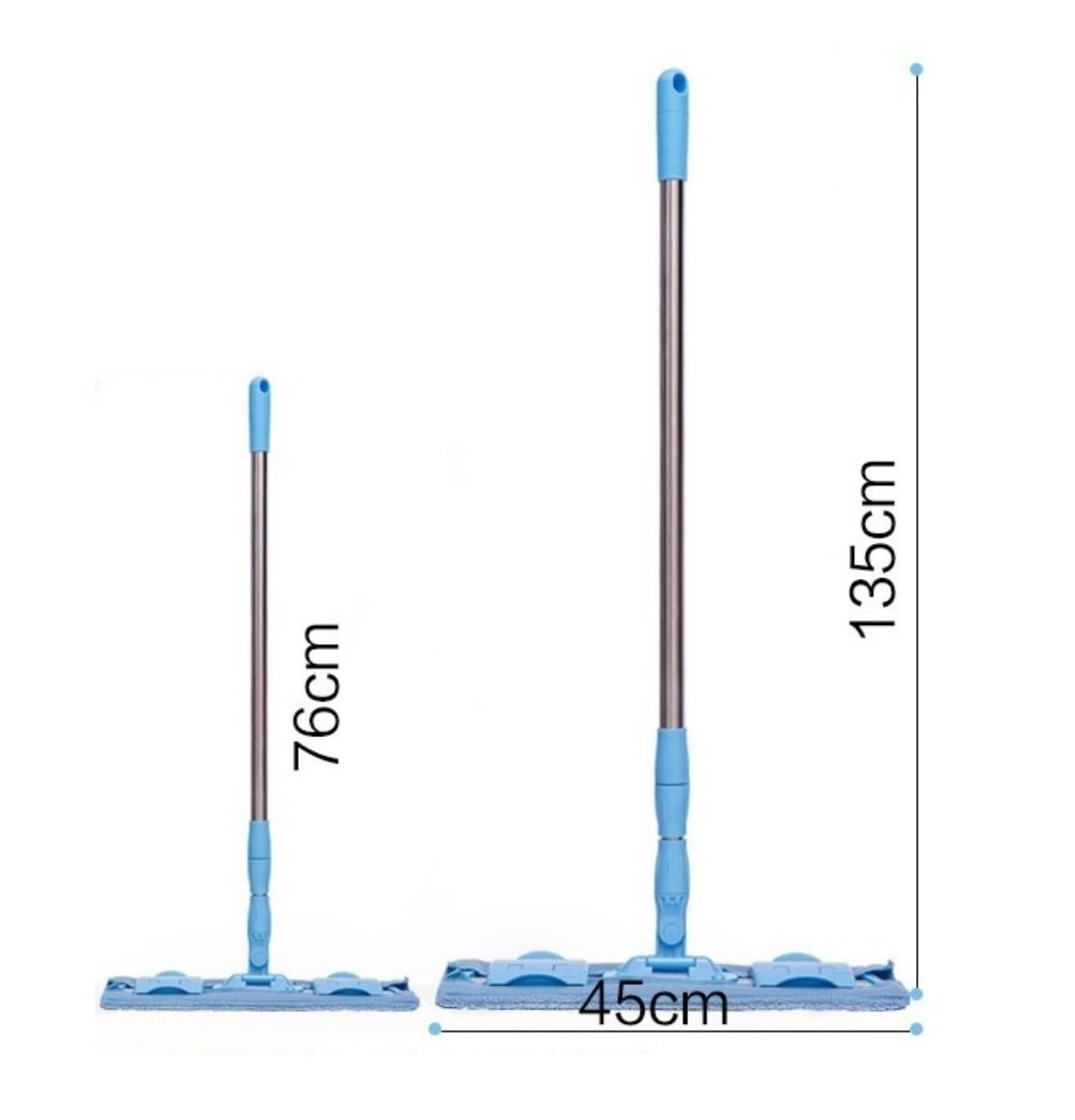 Fregona Fregona Plana para Suelos De Madera Dura con Mango Largo para Limpieza En Casa O La Oficina Belleza Práctica Limpieza Suelo(Purple)