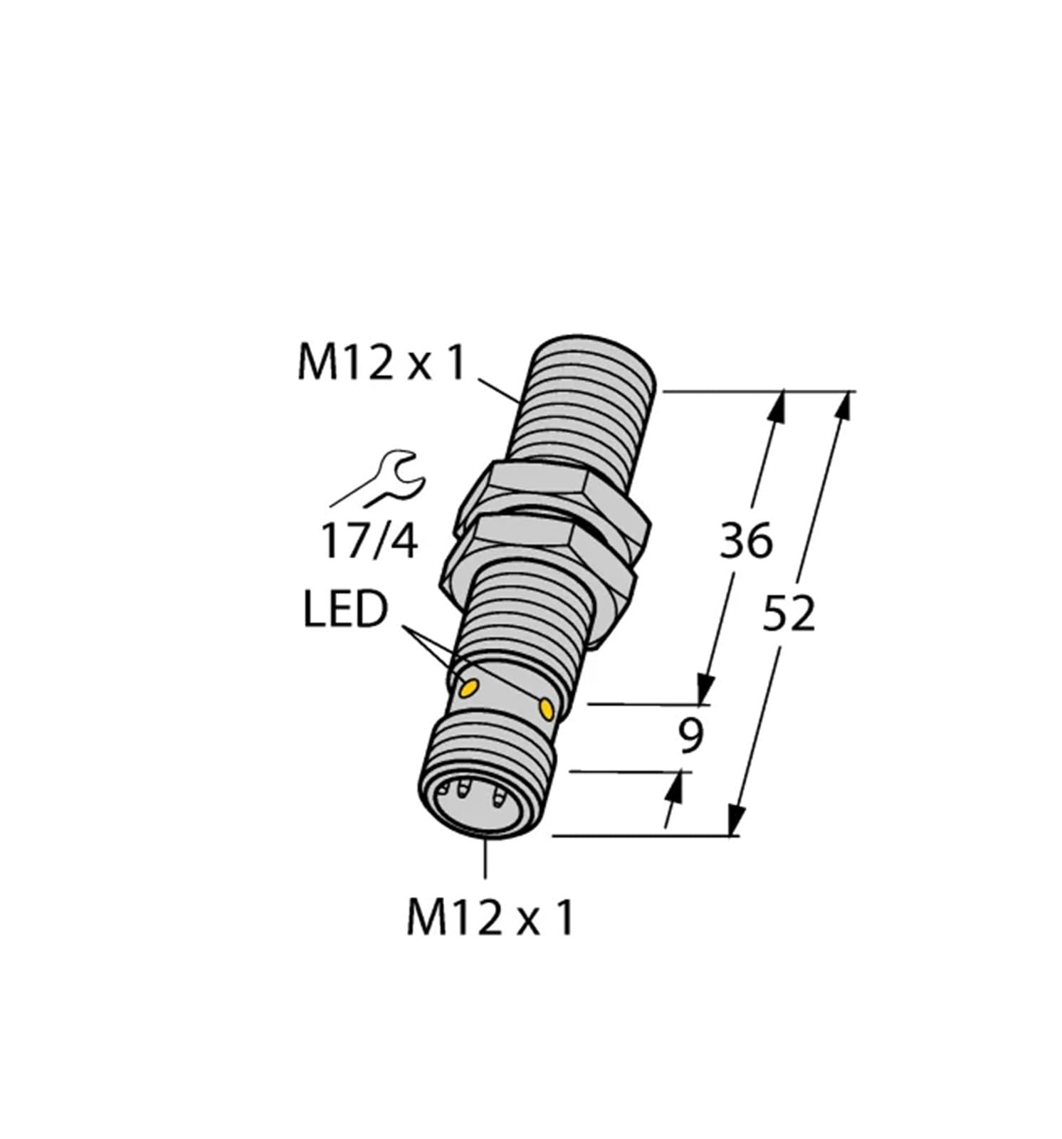 Sensor de distancia capacitivo inductivo BI4U-EM12WD-VP6X-H1141/3GD Interruptor proximidad