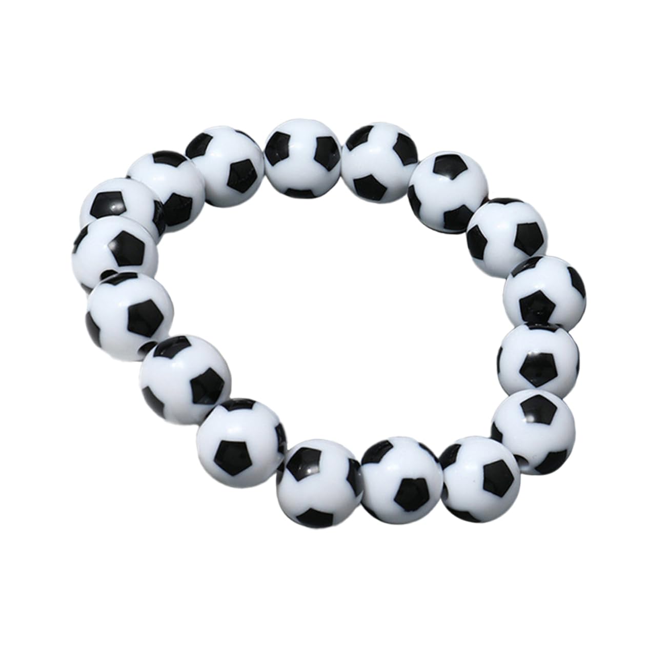 Holibanna Soccer Beads Bracelet for Men Stylish Football Fan Accessory Unique for Friends and Boyfriends for Casual Wear Durable and Eye Catching Design