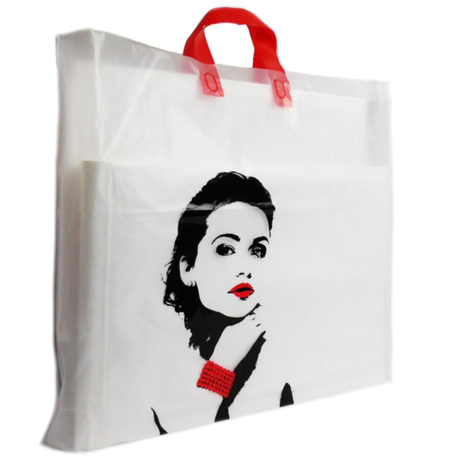 Lince Display Limited 100X Plastic Princess Design 22"x18"+4 Flexi Loop Carrier Bags