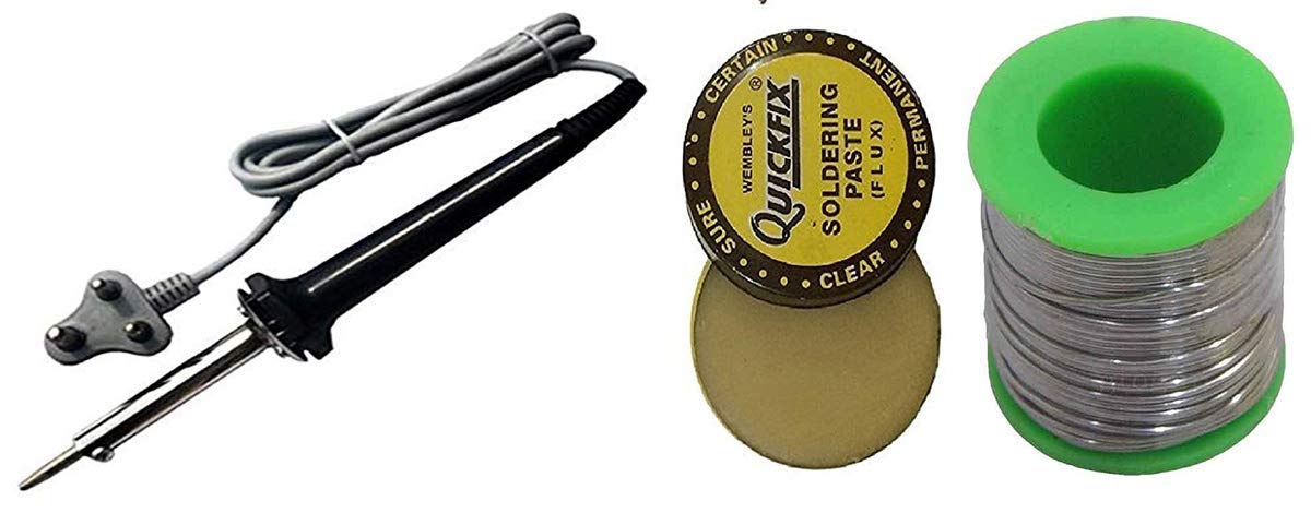 D&V 3 in 1 Heavy Duty 60 Watt Electric Soldering Iron Tool Kit (Solder - 50 gm, Flux - 15gm) (B08RXWD6HG) Amazon Price History, Amazon Price Tracker