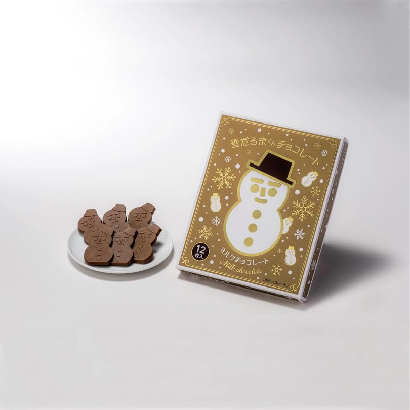 Amazon | 冬季限定 白い恋人 雪だるまくんチョコレート ミルク 北海道
