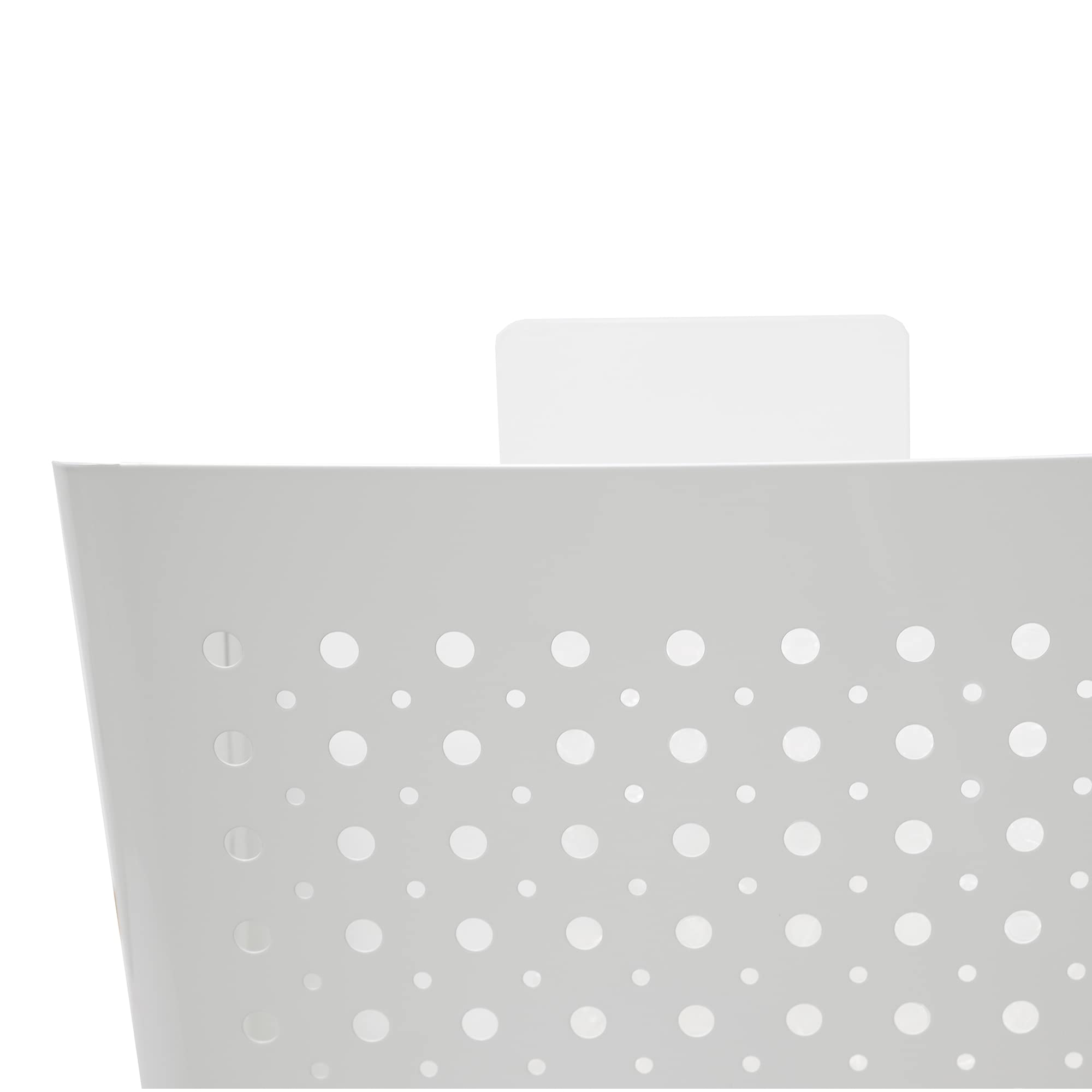 Amig - Cesta de publicidad - Buzón para Publicidad con Rejilla Frontal - Uso exterior - Acero - Blanco - 32 x 36 x 19 cm