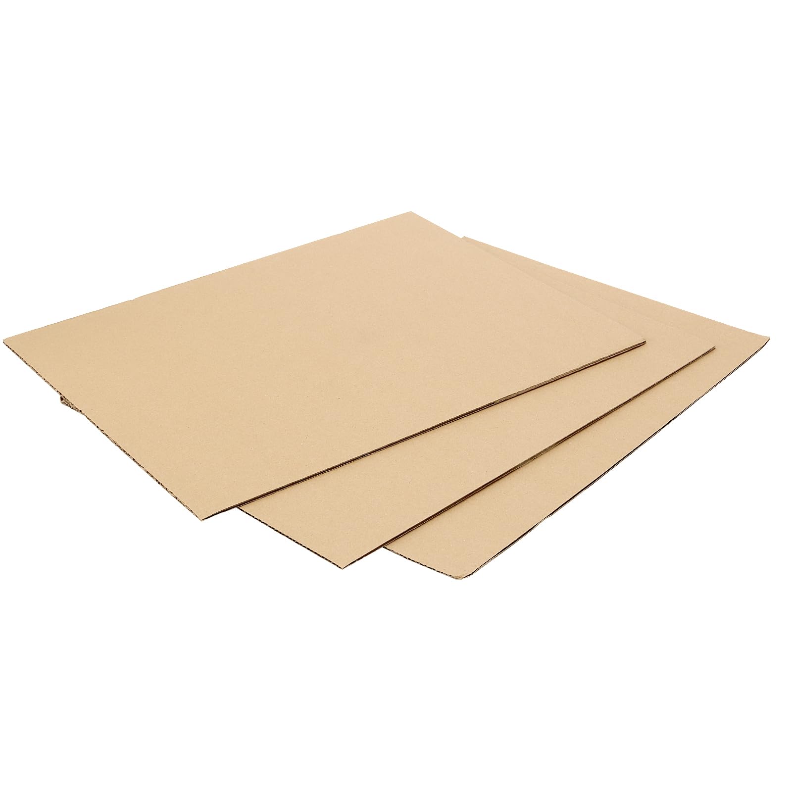 JAPCHET Lot de 50 feuilles carton ondulé marron A3 30 x 40 cm