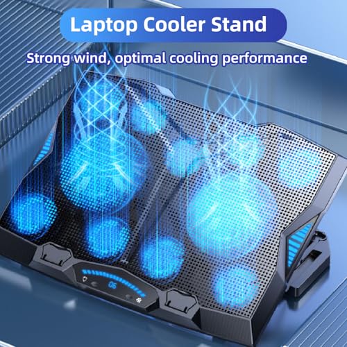 Base refrigerante para laptop con 11 ventiladores ajustable miniatura 4