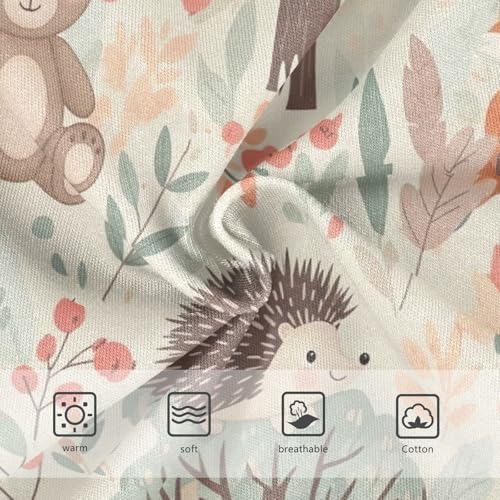 Cute Animals Bears Foxes Kids Underwear Girls, Toddler Briefs, Girls Underwear Cotton, 2–8 Years3