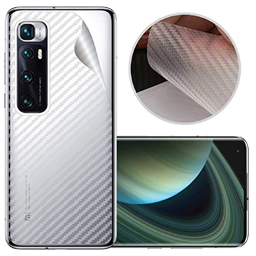 Image of Compatible with Redmi 10T Pro Back Screen Protective Film Carbon Fiber Skin Transparent Screen Guard Sticker