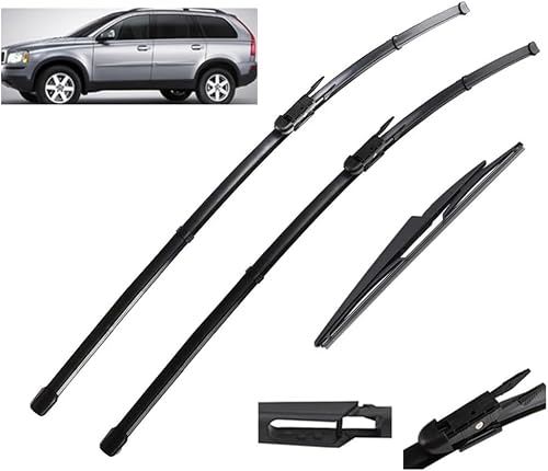 ZhangXD Front Windscreen Wipers For Volvo XC90 2004-2006, Windshield Window Brush Front Wiper Blades All-Weather Replacement Set Easy Installation