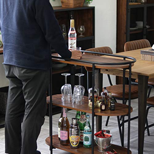 Amazon｜ラタンワールド オーバル3段ラック インダストリアルシリーズ