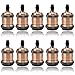 Produktbild GreenSun LED Lighting 10er Edison E27 Alu Lampenfassung Deckenfassung Fassung Socket Lampenfuss Retro Vintage Halter für Hängeleuchte Deckenleuchte Adapter Beleuchtung Sockel Rot Antique Brass