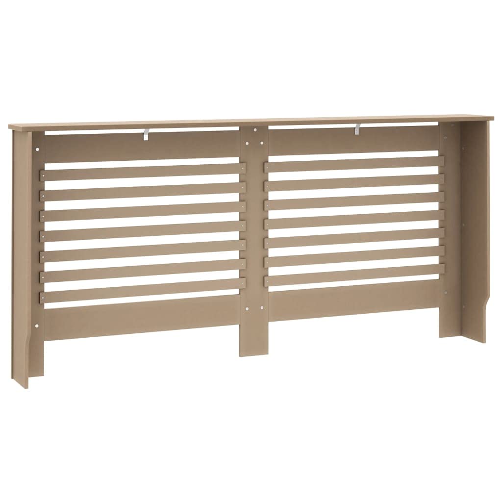 FIRBNUS 172x19x81.5 cm HeizköRperverkleidung HeizköRper Heizungsverkleidung HeizköRperabdeckung LamellentüR Heizungsrohr Verkleidung Braun